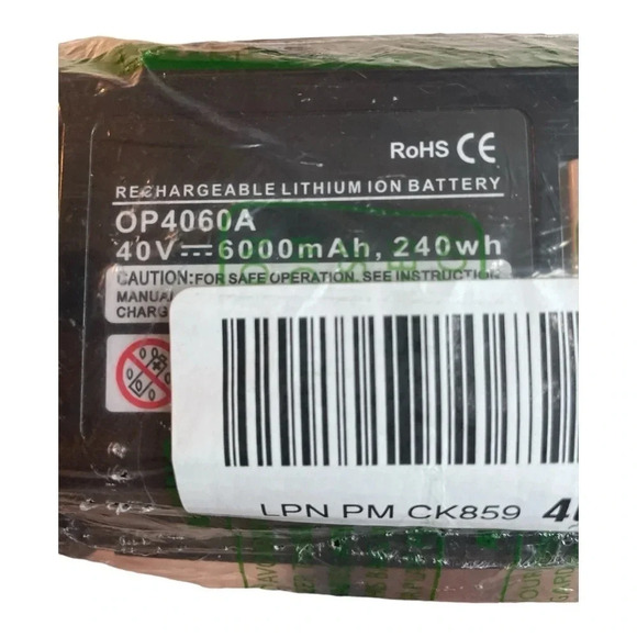 40V 6000mAh Replacement Battery for Ryobi Cordless Tools - Picture 4 of 5